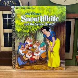 Vintage 1984 Snow White and the Seven Dwarfs A Little Golden Book by Walt Disney